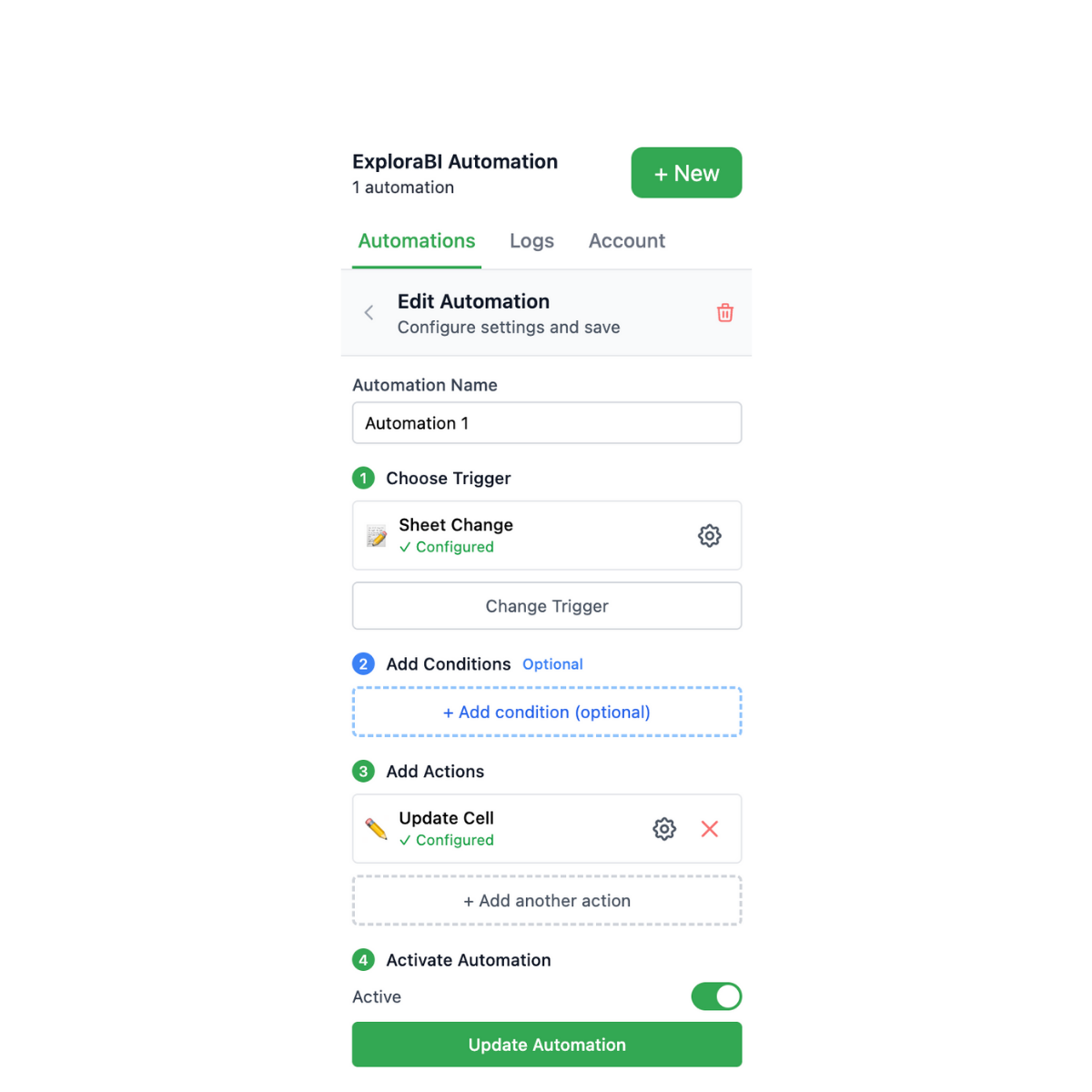 ExploraBI Automation